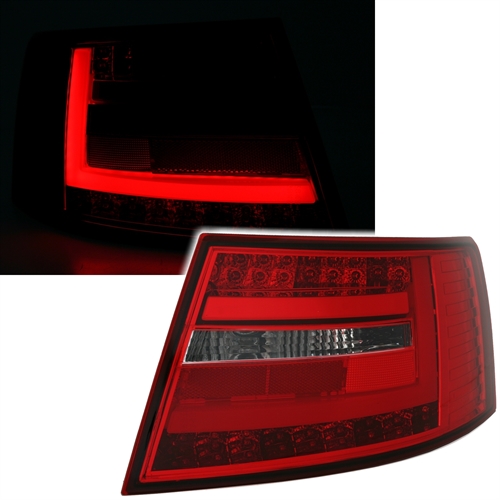 Taillights Audi A6 4F Sedan Tube LED Smoke