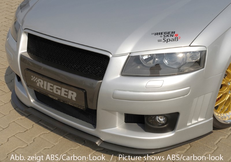 Spoilerzwaard voor Voorbumper Audi A3 8P R-frame Rieger