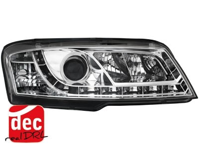 Headlights Fiat Stilo 3drs 01-08 Devil Eyes Dlite LED Chro