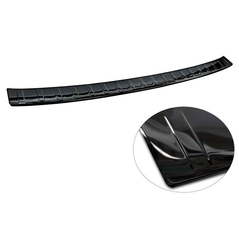 Zwart-Chroom RVS Achterbumperprotector  BMW X1 U11 / U11 xLine 2022- 'Ribs'