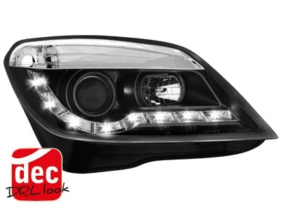 Faros Opel Astra H Dayline Los ojos del Diablo negro