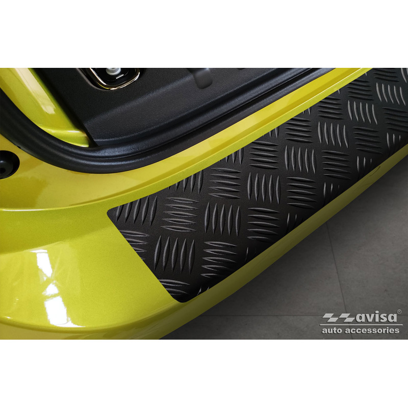 Matzwart Aluminium Achterbumperprotector  Volkswagen ID. Buzz + Cargo 2022- 'Riffled Plate'