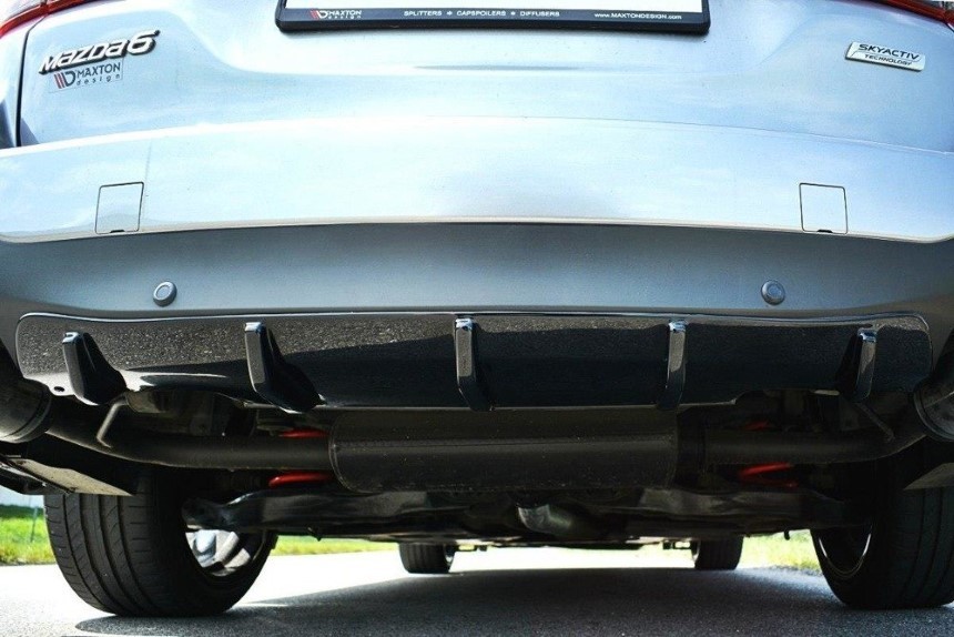 Diffuser Mazda 6 GJ Mk3 wagon Maxton Design glans zwart