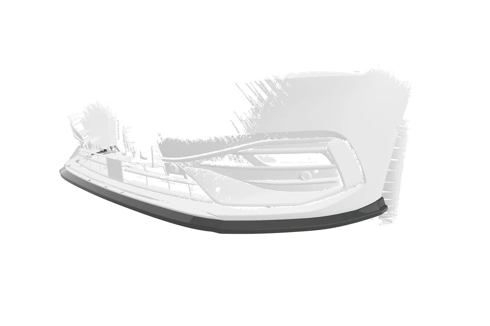 Voorspoiler passend voor Seat Leon 4 (Typ KL) Glans Zwart – CSR Automotive