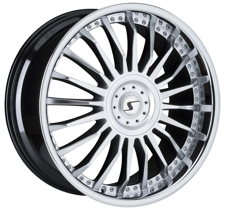 Schmidt CC Line ruedas (bordes pulidos) plata 10x22