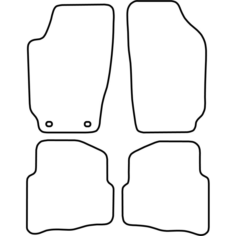 Automatten Velours  Skoda Fabia 2000-2007