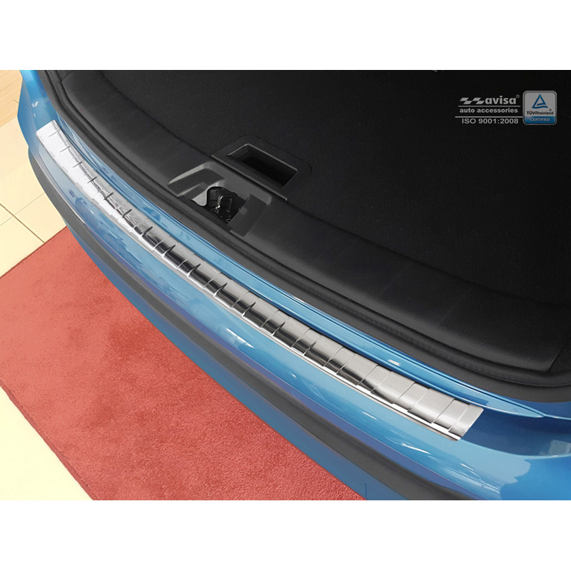RVS Achterbumperprotector Nissan Qashqai II Facelift 2017- 'Ribs