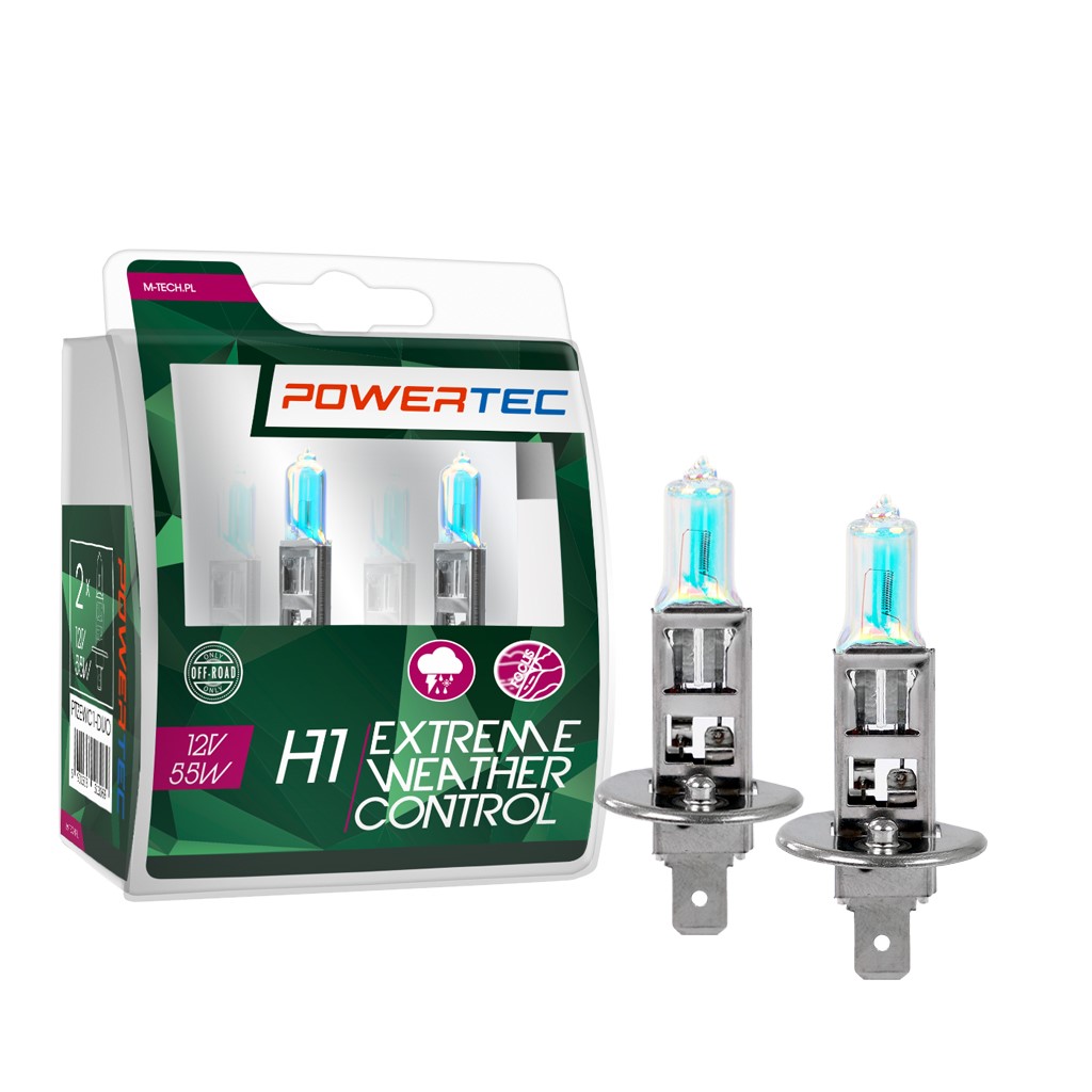 Mtech Powertec Extreme Weather Control H1 bulbs 12V DUO