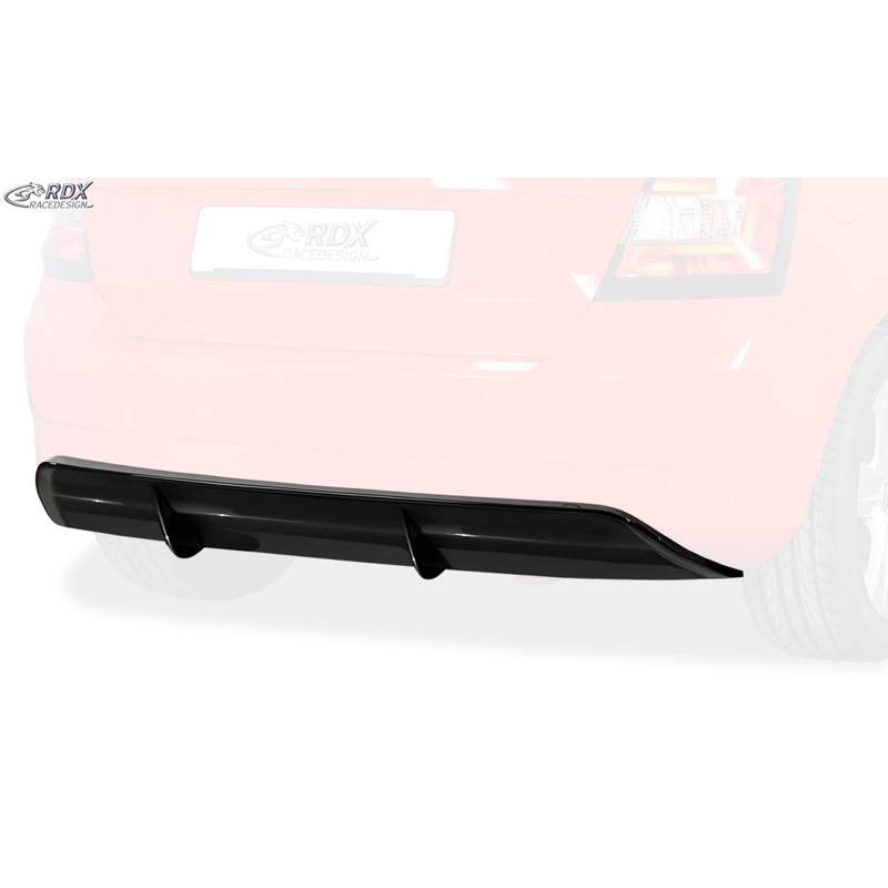 Achterskirt 'Diffusor'  Skoda Fabia III HB (NJ) 2014- (ABS zwart glanzend)