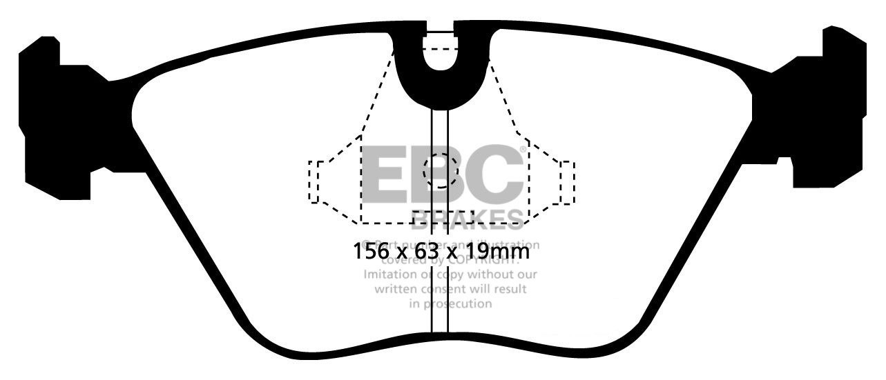 EBC Brakes DAIMLER Double Six 6.0 94-97 Remblokken voorzijde