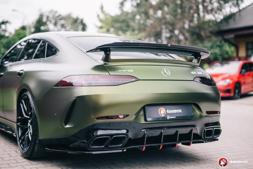 Diffuser Mercedes AMG GT 63s Maxton Design glans zwart