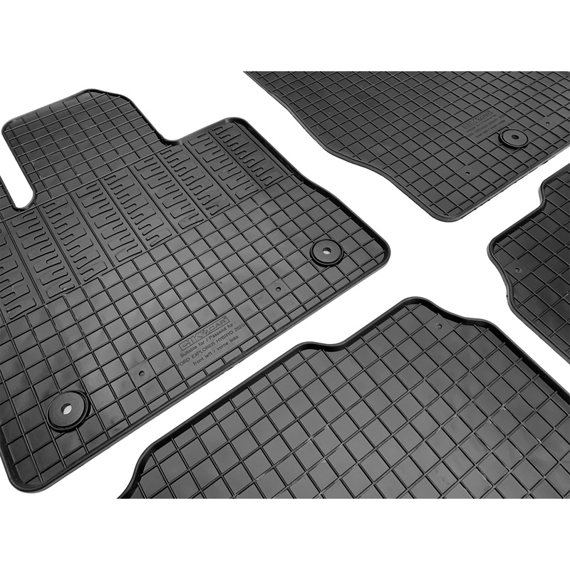 Rubber matten  Ford Explorer VI (U625) Hybrid 2020- (4-delig + montagesysteem)