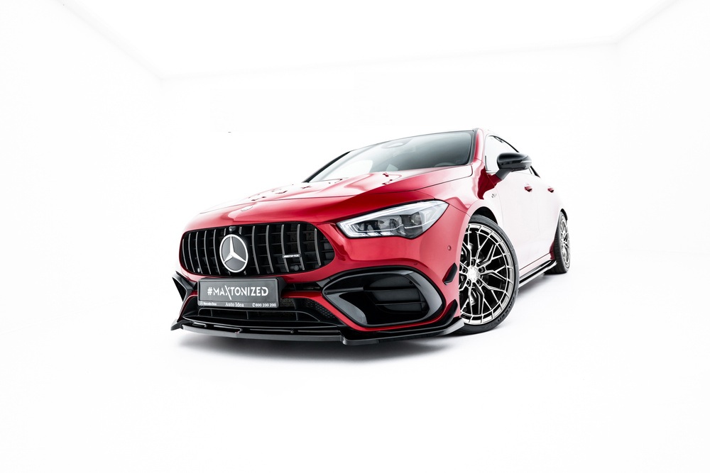 Voorspoiler Mercedes-AMG CLA 45 Aero C118 V.5 Maxton Glans Zwart