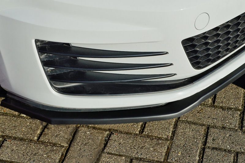 Voorspoiler Volkswagen Golf 7 GTI GTD 13-17 Glans Zwart