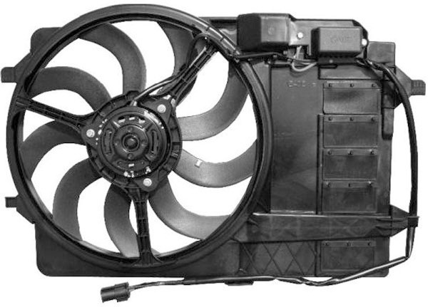 Radiator FAN MINI 03-06 ONE/COOPER/S voor AIRCO ALLEEN BENZ.