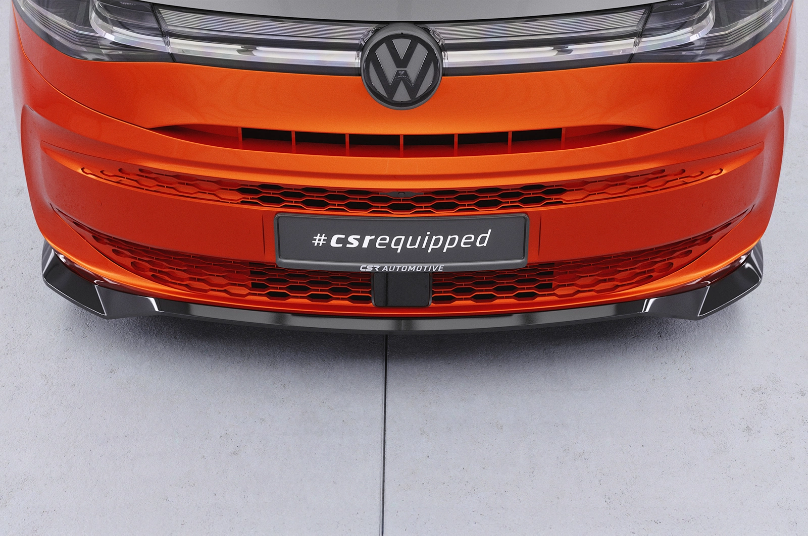 Voorspoiler VW T7 glans zwart