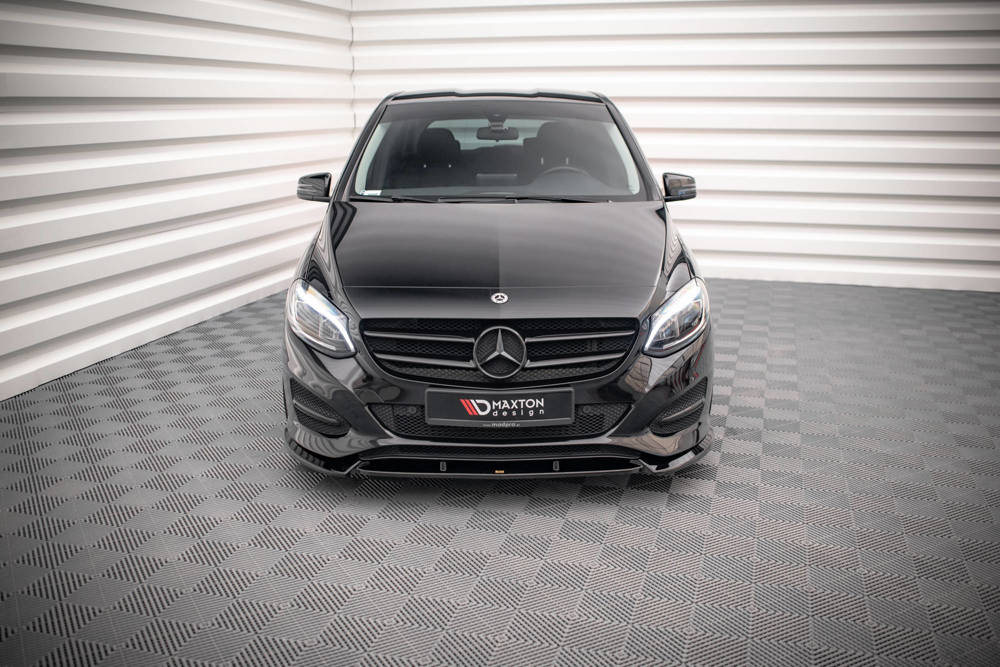 Voorspoiler Mercedes B Klasse W246 FL Maxton Glans Zwart