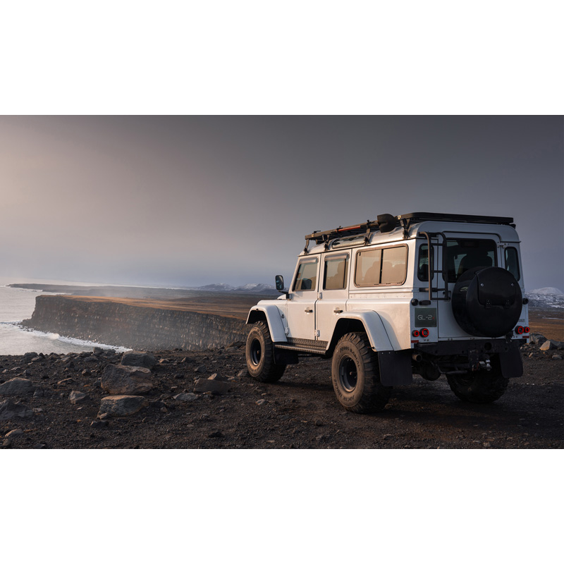 Glohh GL-2x Dynamic LED Achterlichten  Landrover 90/110 1983-1990 & Defender (LD) 1990-2016 - Zwart (6-delig)