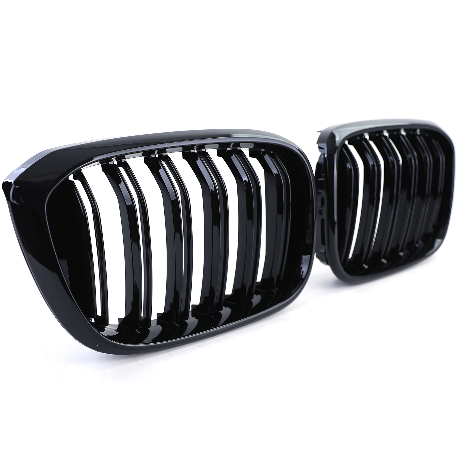 Grill Nieren BMW X3 G01 / X4 G02 Double Stripe M Design Piano Zwart