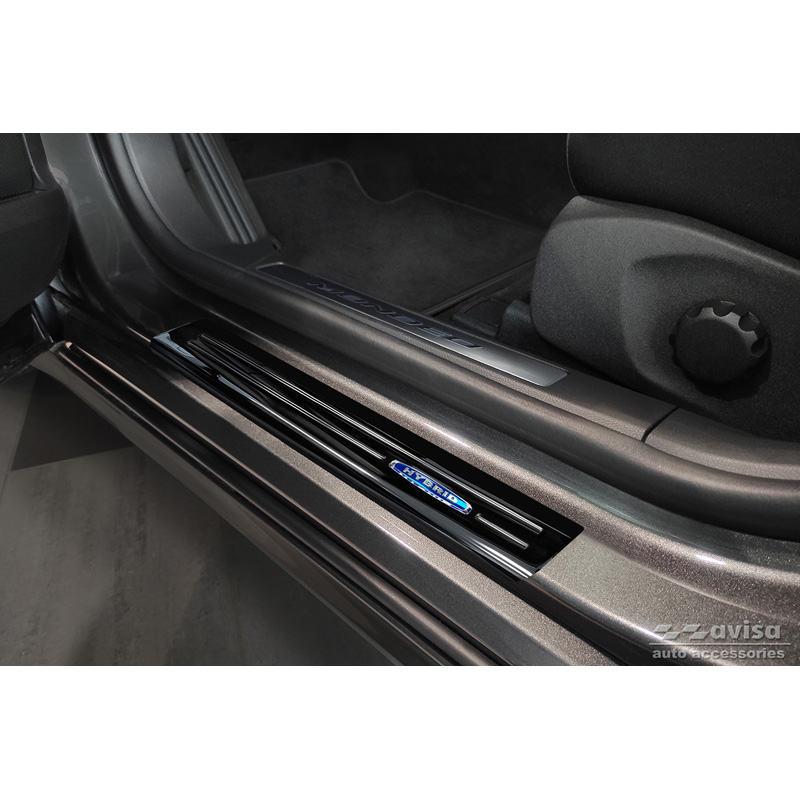 Zwart RVS Instaplijsten  Ford Mondeo V Turnier 2014-2019 & Facelift 2019- 'Hybrid' - 4-delig
