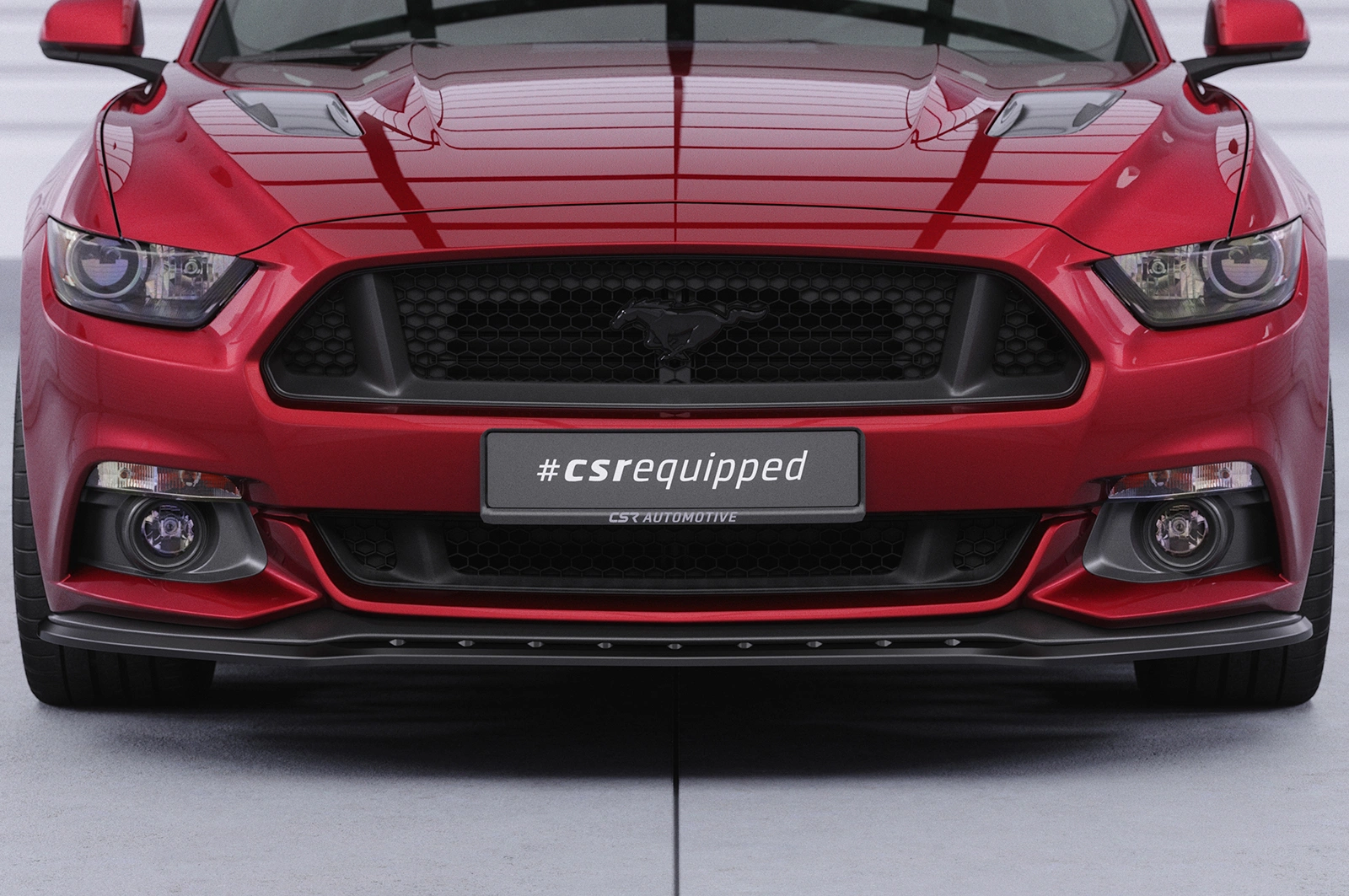 Voorspoiler Ford Mustang VI glans zwart – 2014–08/2017