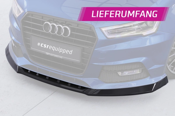Voorspoiler | Bekerspoilerlip Audi A1 (8X) S-Line