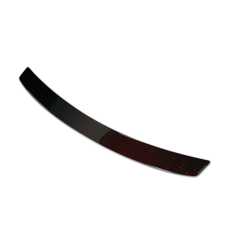Carbon Achterbumperprotector  Mercedes CLS (C218) 2014-2018 Rood-Zwart Carbon
