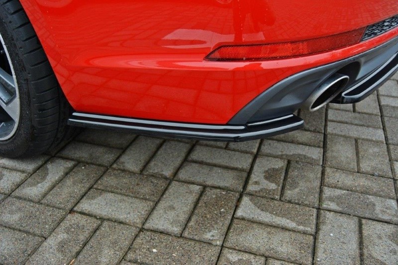 Achterzij Spoilers Audi A4 B9 S-Line Glanzend Zwart