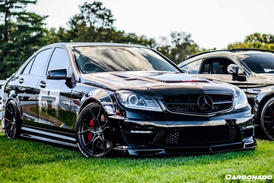 Mercedes Benz W204 C63 AMG VS Style Carbon Fiber Voorspoiler 2012-2014