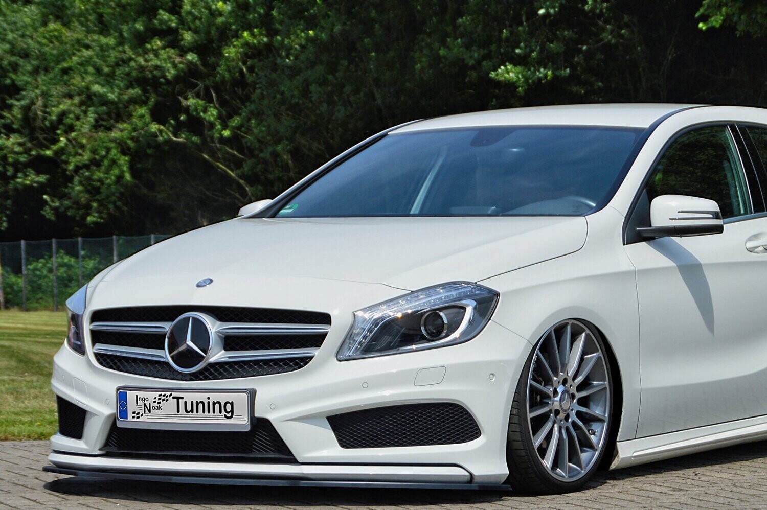 Voorspoiler ABS Mercedes CLA AMG-Line W117 + Shootingbrake ABE