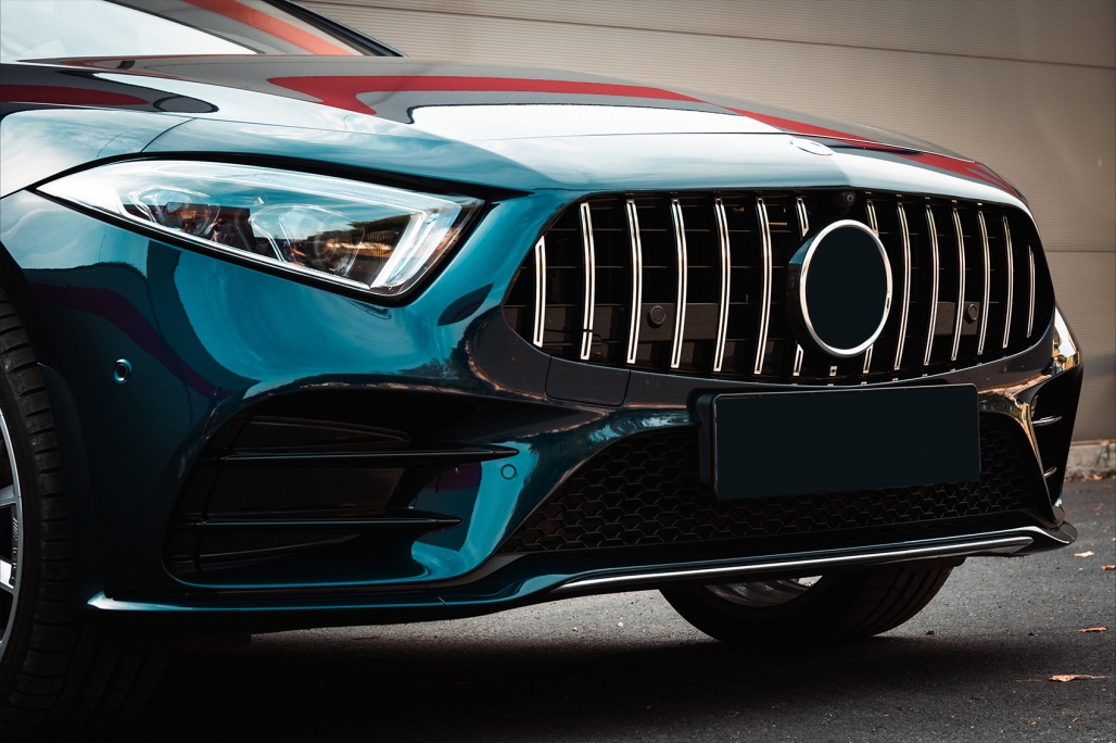 Grill Mercedes CLS C257 GTR Design Zwart/Chroom