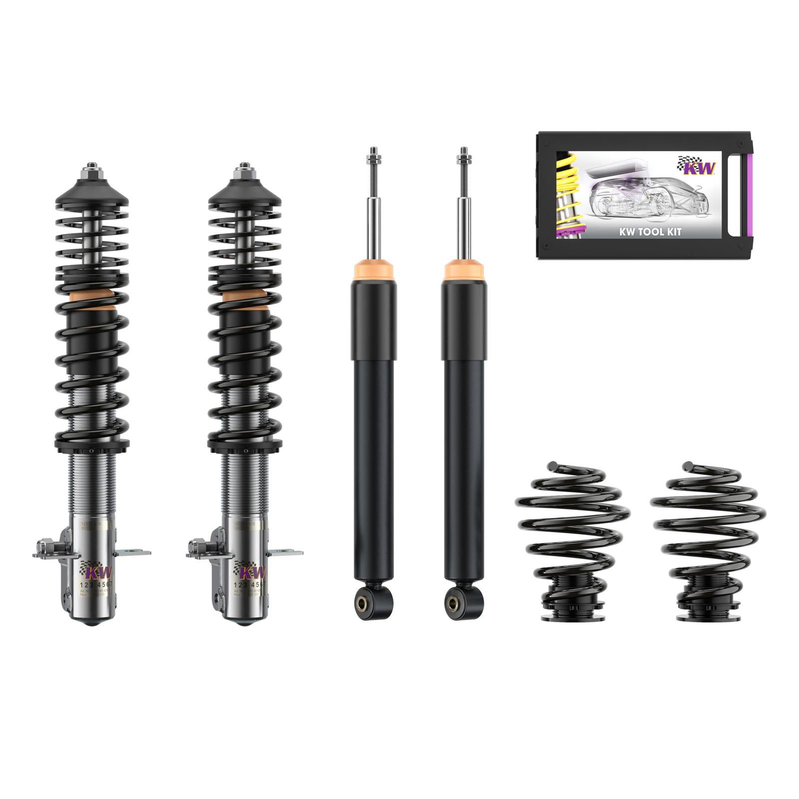Schroefset KW V2 inox VW Corrado 53I 2.0i 16V 09/1988-