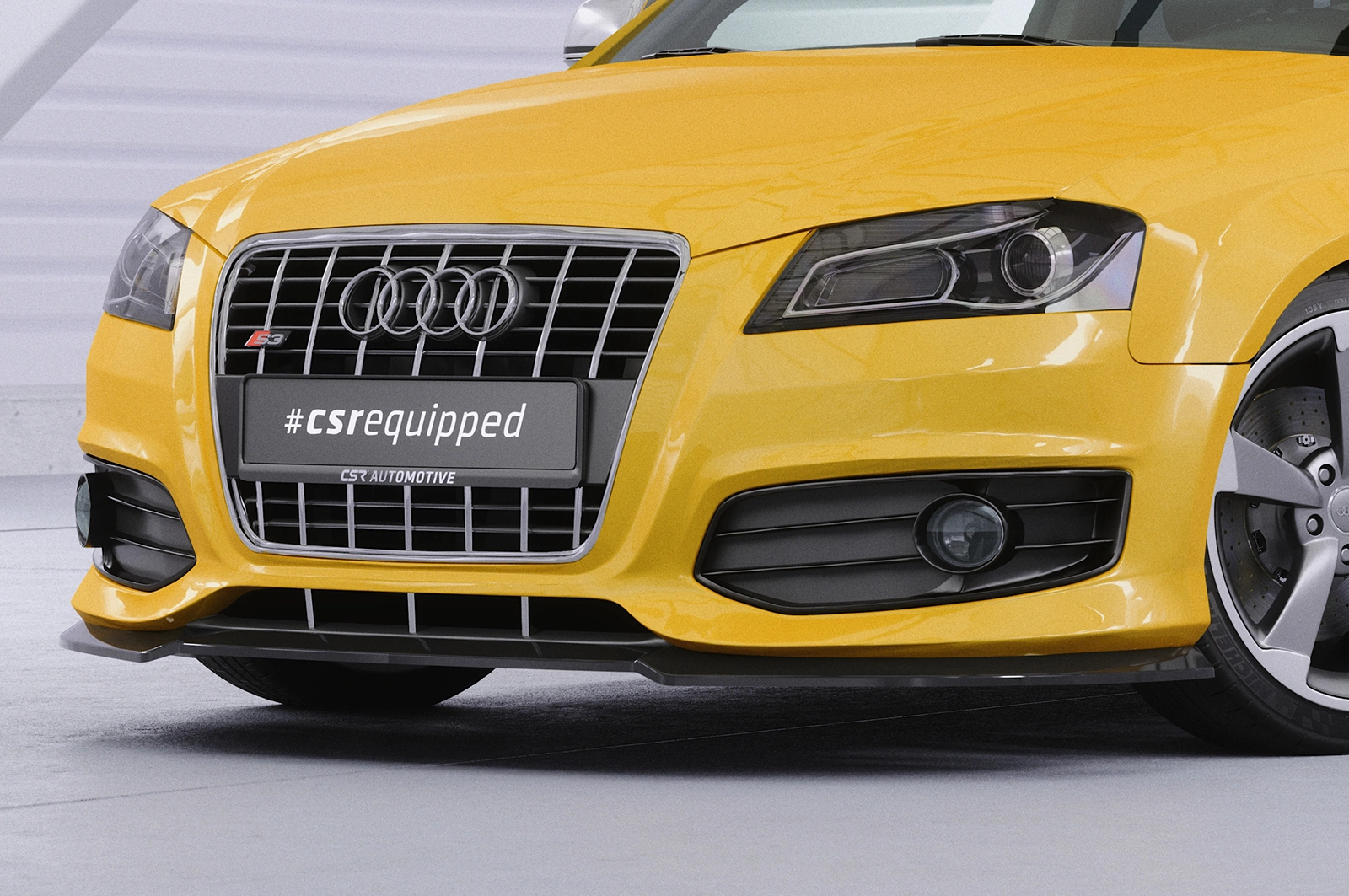 Voorspoiler Audi S3 (8P/8PA) glans zwart