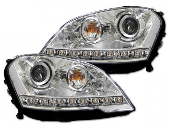 Headlights Mercedes M-class devil eyes dayline