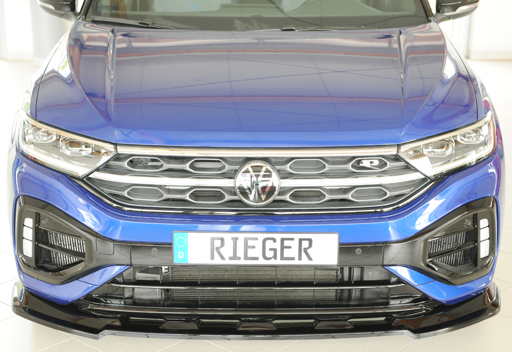 Voorspoiler VW T-Roc A1 R/R-line 2022- Rieger Glossy black