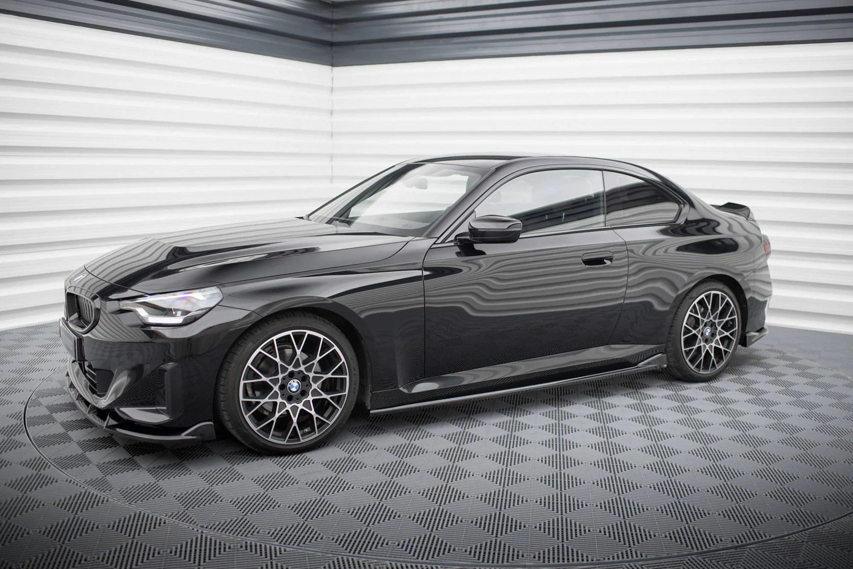 Bodykit V.2 BMW 2 Coupe G42 Maxton Glanzend zwart