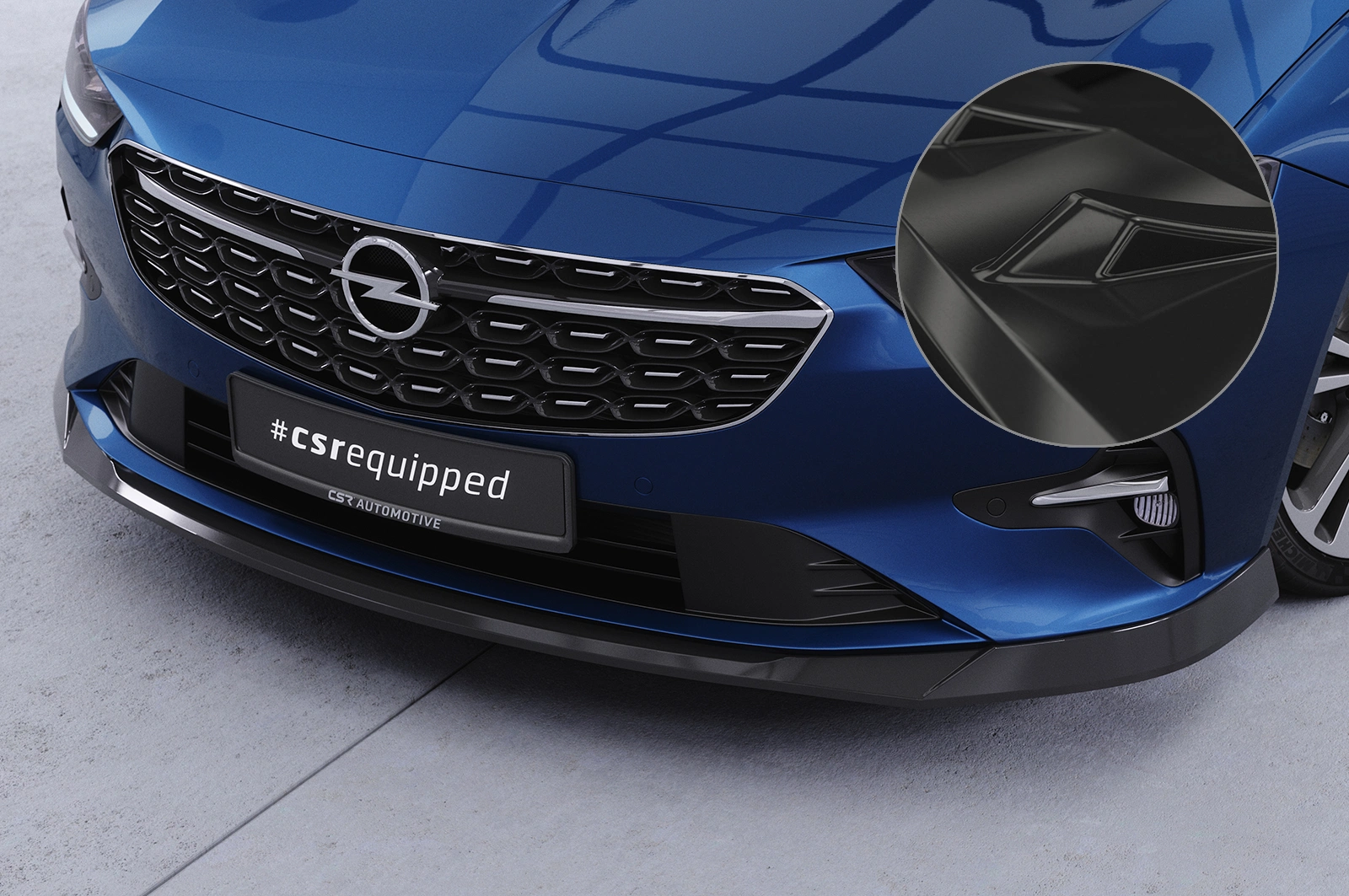 Voorspoiler Opel Insignia B CSR glans zwart (Facelift 2020–2022)