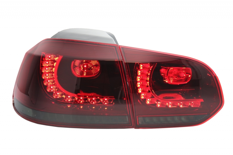 Taillights led VW Golf VI 10/08- R-look red/Smoke
