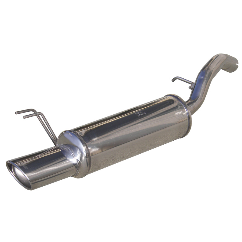 100% RVS Sportuitlaat  Fiat Stilo 1.6 16v (103pk) 120x80mm