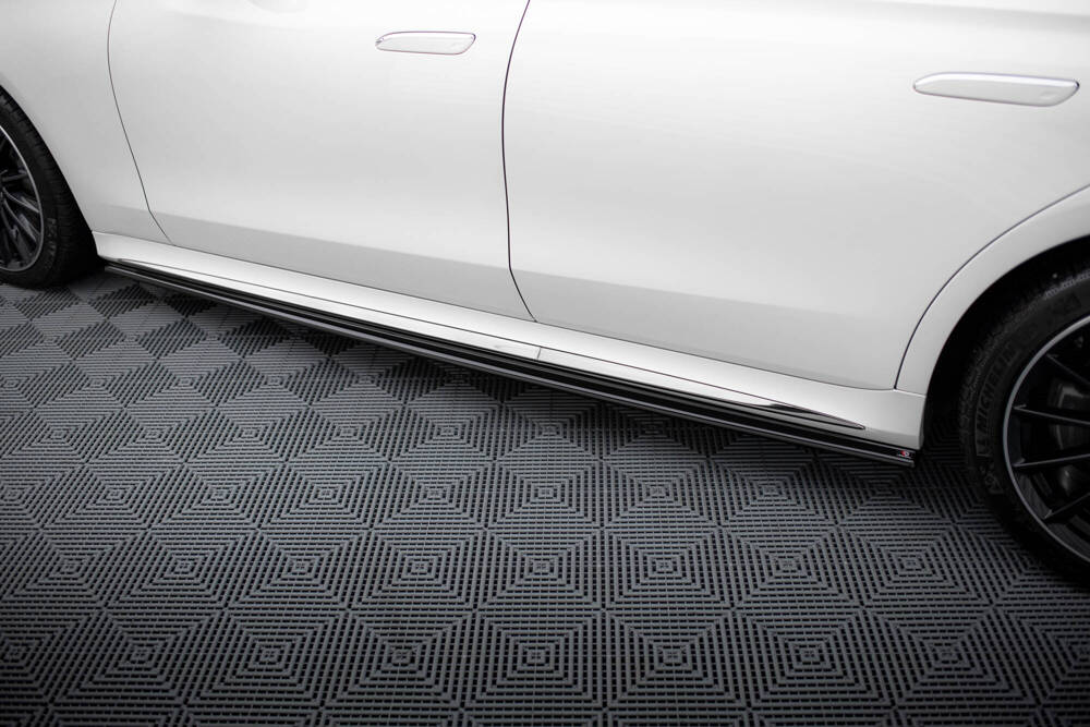 Zijskirts Mercedes S Klasse W223 AMG Pakket Maxton Glans Zwart