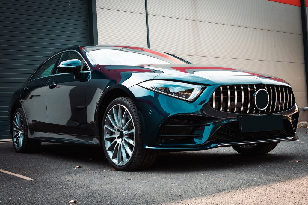 Grill Mercedes CLS C257 GTR Design Zwart/Chroom
