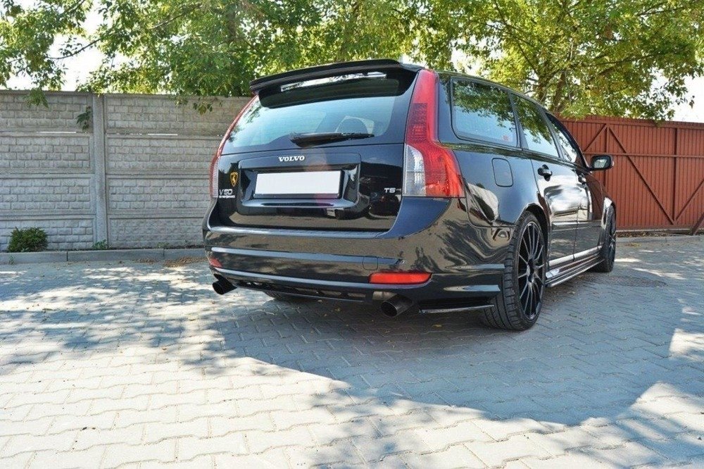 Achter Diffuser L + R Volvo V50F R-DESIGN Gloss Black