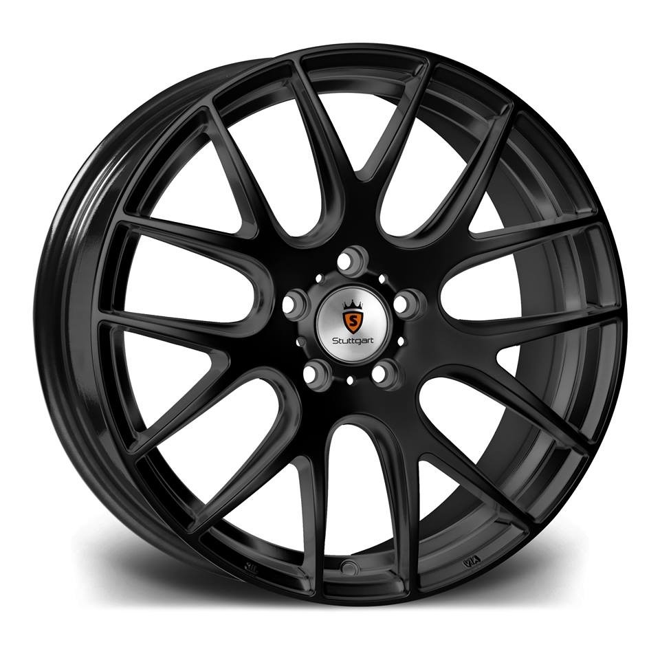 STUTTGART ST3 9.5x19 5x120 ET40 MATT BLACK Velgen