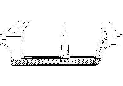 dorpel, niet SEL, links Mercedes S klasse, W116, 1972-1980