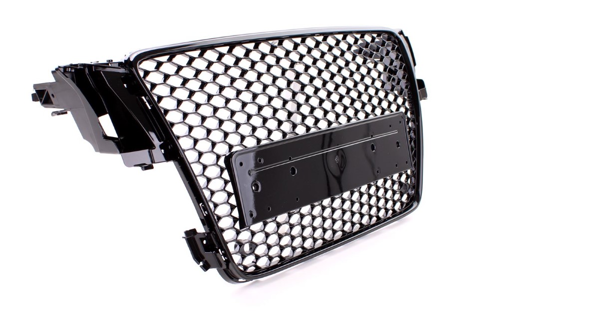 Grille Audi A5 8T (2007-2011) RS Design Piano Black Embleemloos