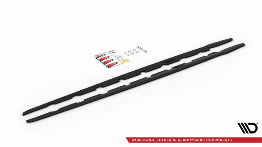 Zijskirts BMW 1 Serie F40 M-Pack/ M135i Glans Zwart V2