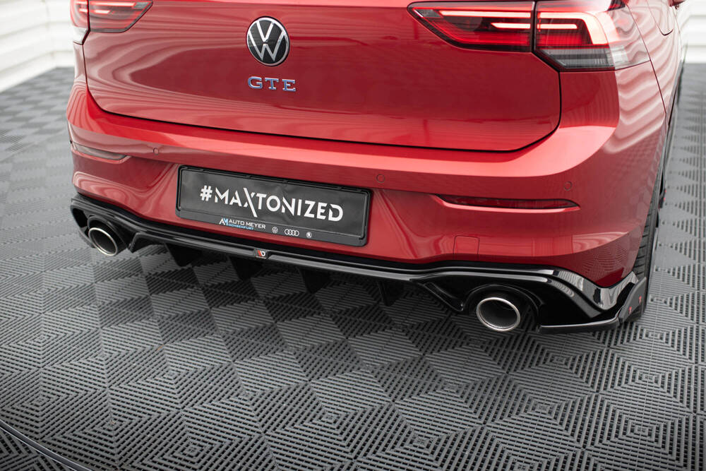 Diffuser VW Golf GTE MK8 + Chrome Uitlaatsierstukken