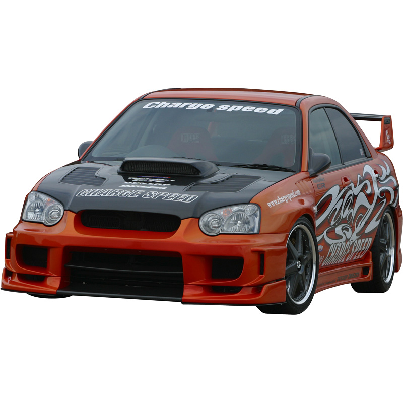 Chargespeed Voorbumper  Subaru Impreza GD# (C/D/E) Type2 + straight flap