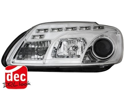 Faros VW Touran Dayline Los ojos del Diablo cromo