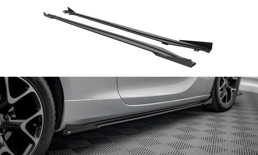 Street Pro Zijskirts met Canards Opel Astra J GTC OPC-Line Maxton